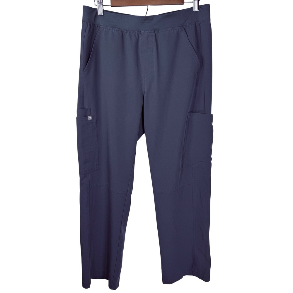 FIGS Technical Collection Blue Cargo Scrub Pants Womens Medium T2001